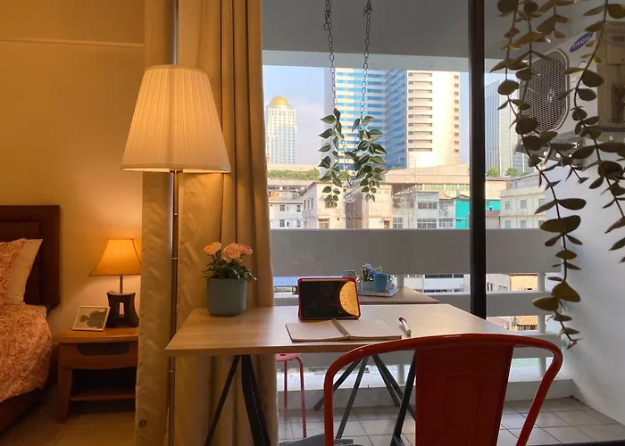 Cozy 1br Walk To Bts And Airport Rail Link Close To Malls M207 *